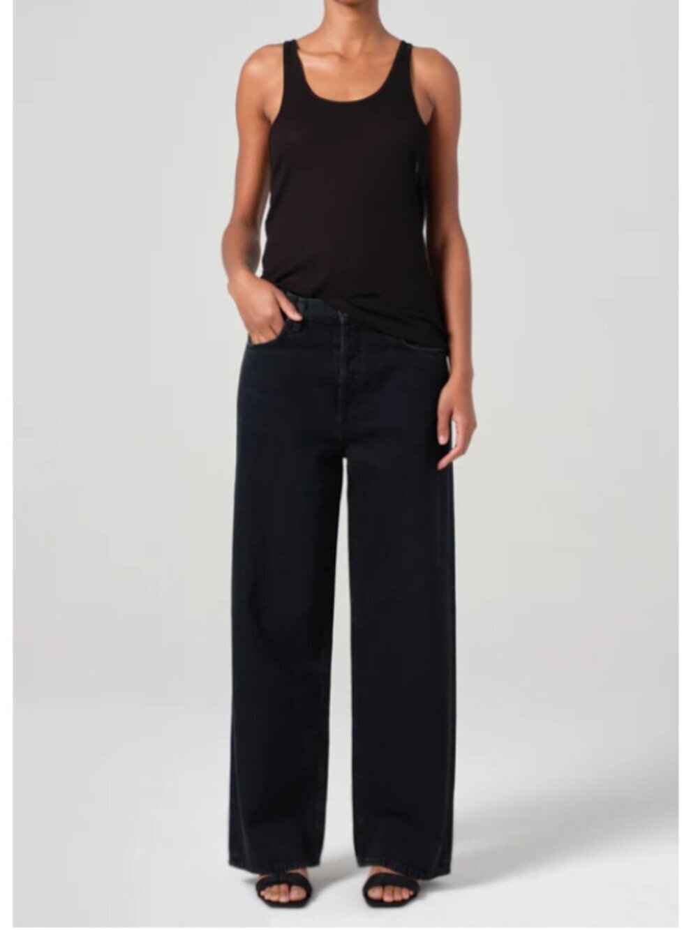AGOLDE " Low Slung Baggy" Black Size 23